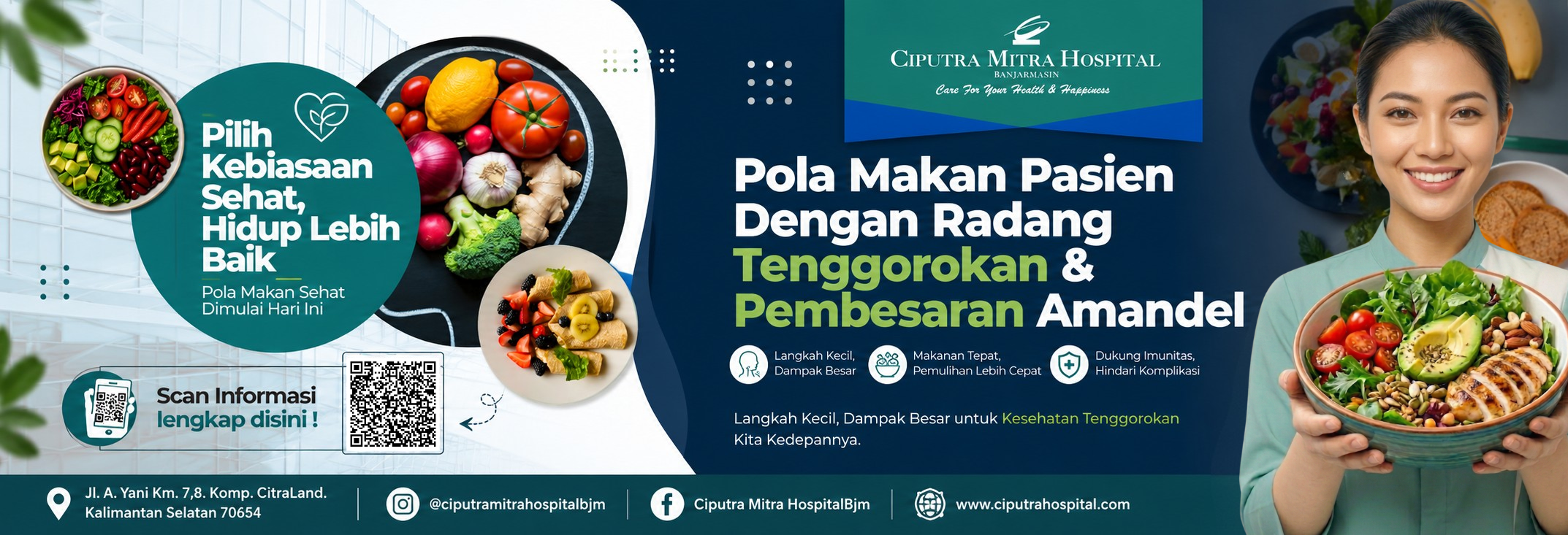 Pola Makan Pasien dengan Radang Tenggorokan & Pembesaran Amandel