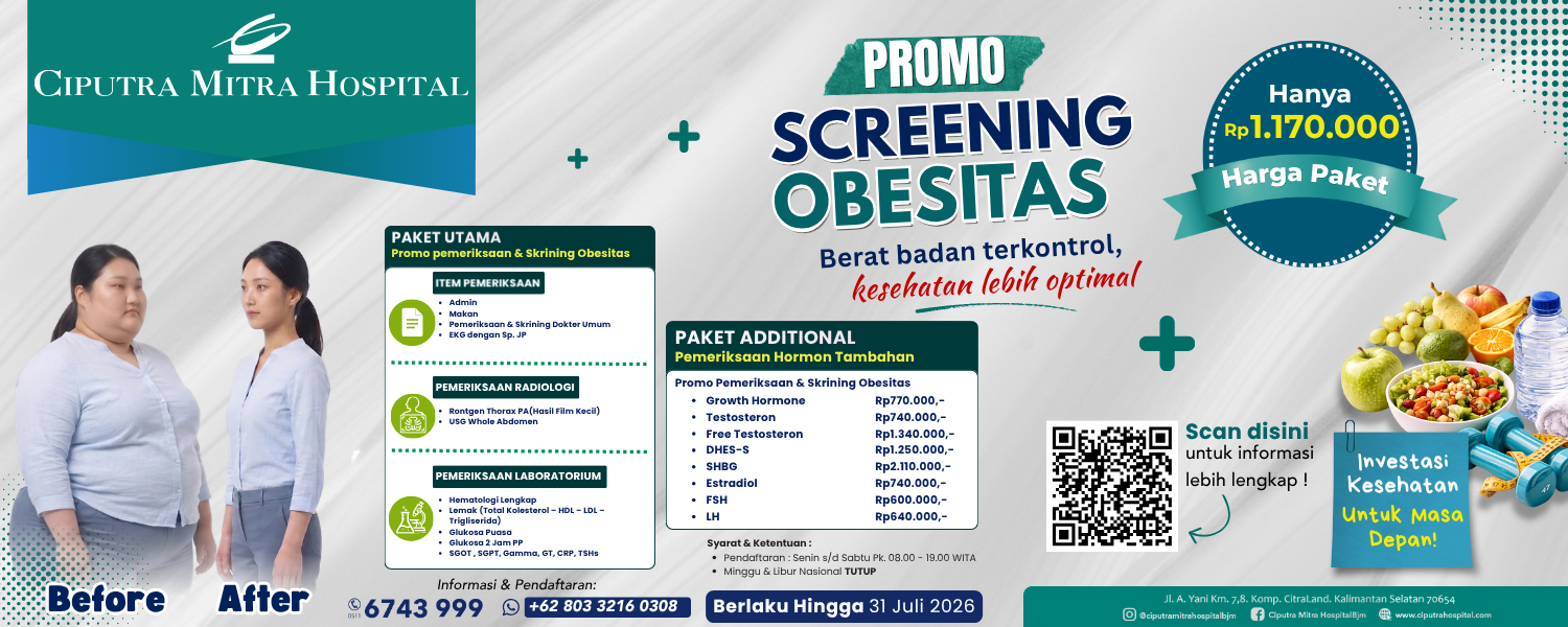 Promo Pemeriksaan & Skrining Obesitas 2026 di Ciputra Mitra Hospital Banjarmasin